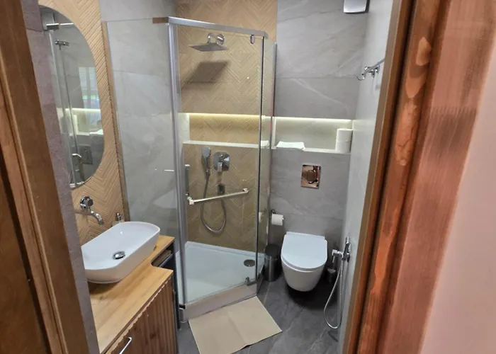 アパート Zacisze Pod Reglami & Sauna ザコパネ